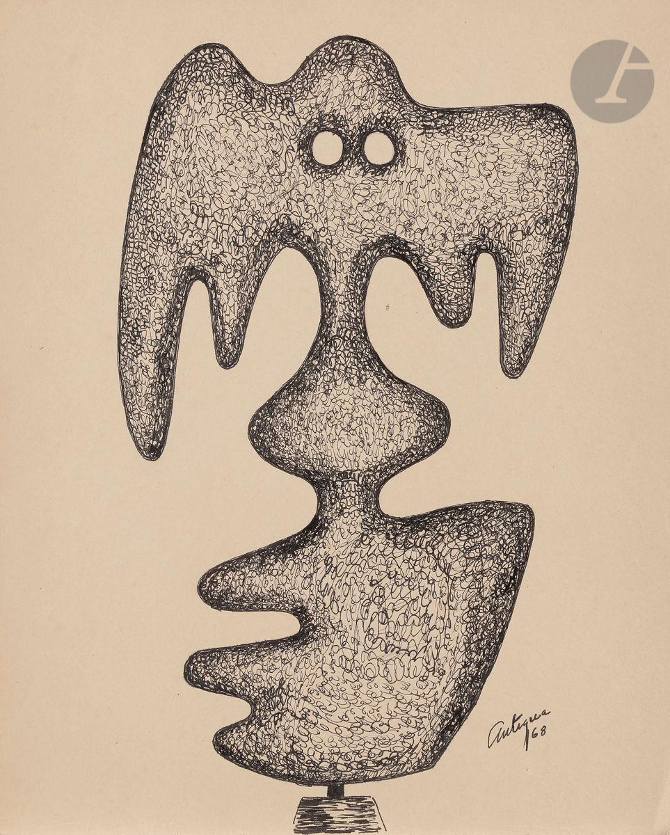 Null Francisco ANTIGUA [cubain] (1920-1983)
Études de sculpture, 1968
2 encres e&hellip;
