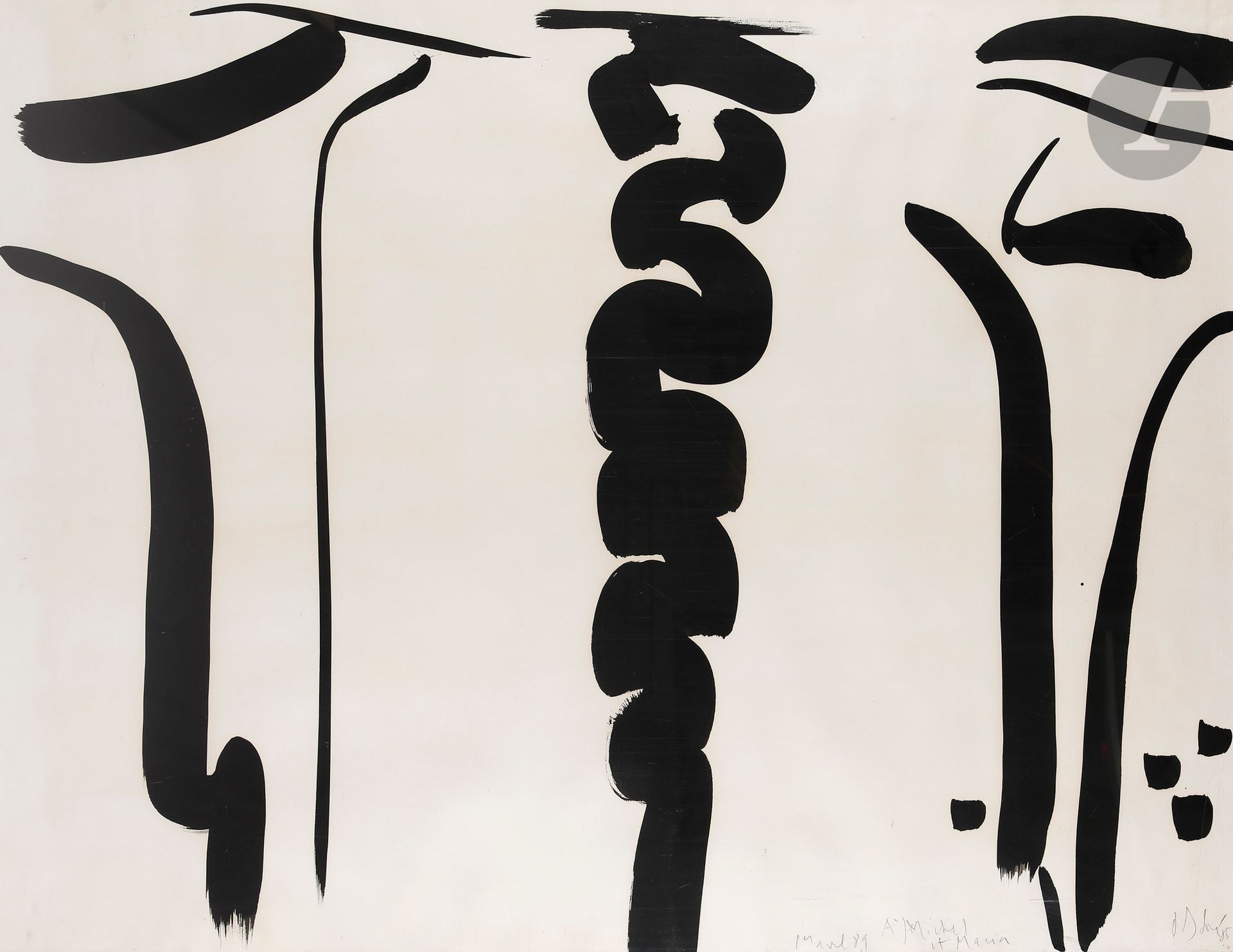 Null Olivier DEBRÉ (1920-1999)
Sans titre, 1985
Encre de Chine sur papier Canson&hellip;