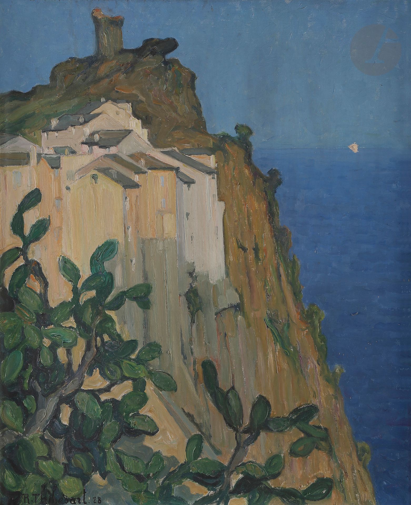 Null Raymond THIBÉSART (1874-1963)
Le Rocher de Nonza, Cap Corse
Huile sur toile&hellip;
