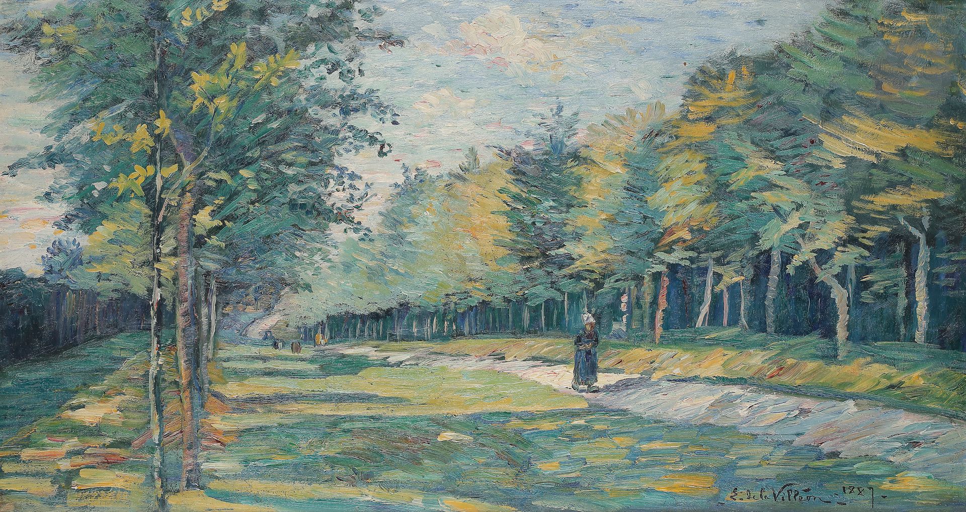 Null Emmanuel de la VILLÉON (1858-1944)
Avenue de Montmuran, 1887
Huile sur toil&hellip;