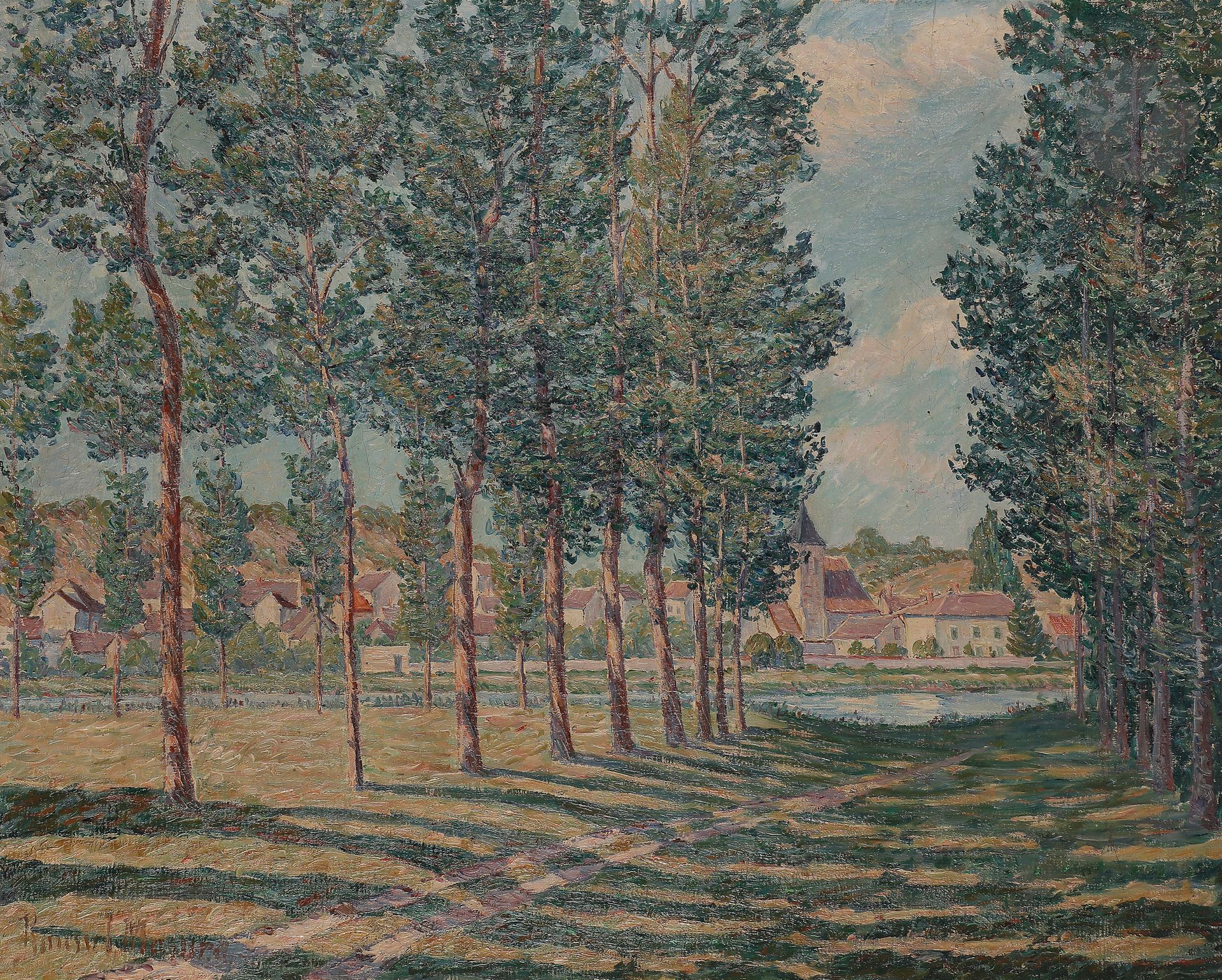 Null Henri ROUSSEL-MASURE (1863-1919)
Pontoise
Huile sur toile.
Signée en bas à &hellip;