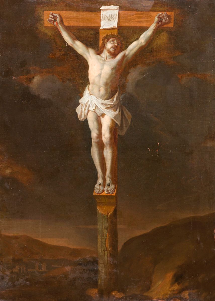 Null 17世纪下半叶的法国学校
十字架上的
基督
画布114

.5 x 84
cm未装裱