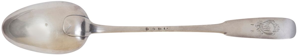 Null AIX-EN-PROVENCE
1758年银质锅勺，单板模型，锅铲上刻有纹章和字母PB。
银器大师：Honoré BUREL，1748年获得重量
：2&hellip;