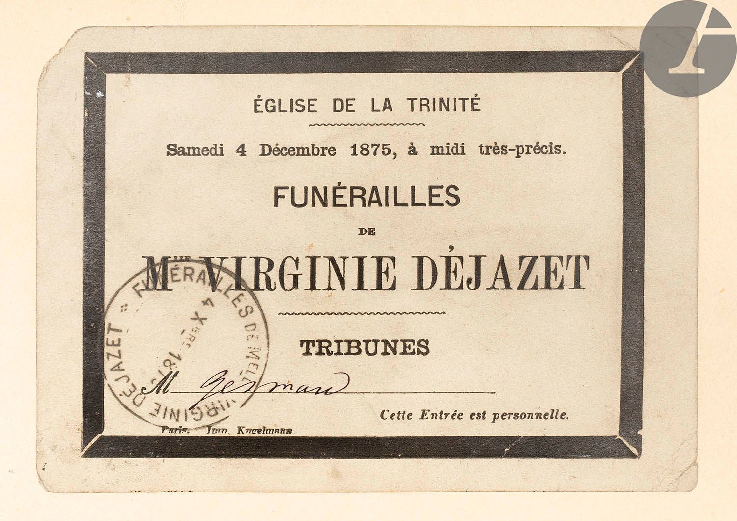 Null [DÉJAZET (Virginie) - LECOMTE (L.-Henry).
An actress in the 19th century. V&hellip;