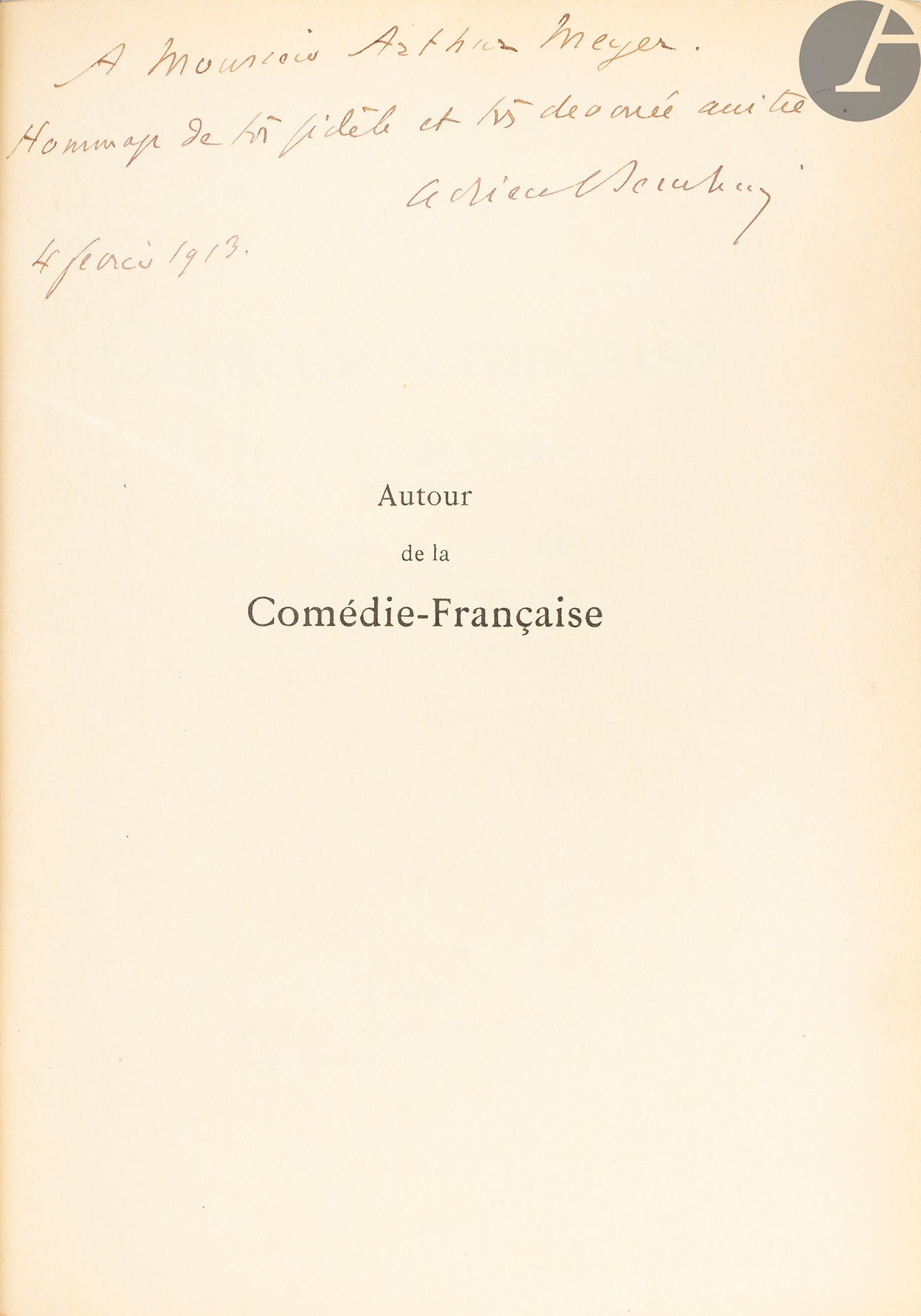 Null [COMÉDIE-FRANÇAISE].
Colección de obras dedicadas a la Comédie Française:

&hellip;