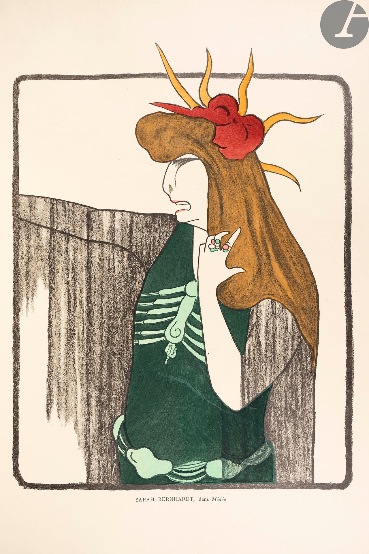 Null CAPPIELLO（Leonetto）。
Nos Actrices.
巴黎：Éditions de la Revue Blanche, 1899。- &hellip;
