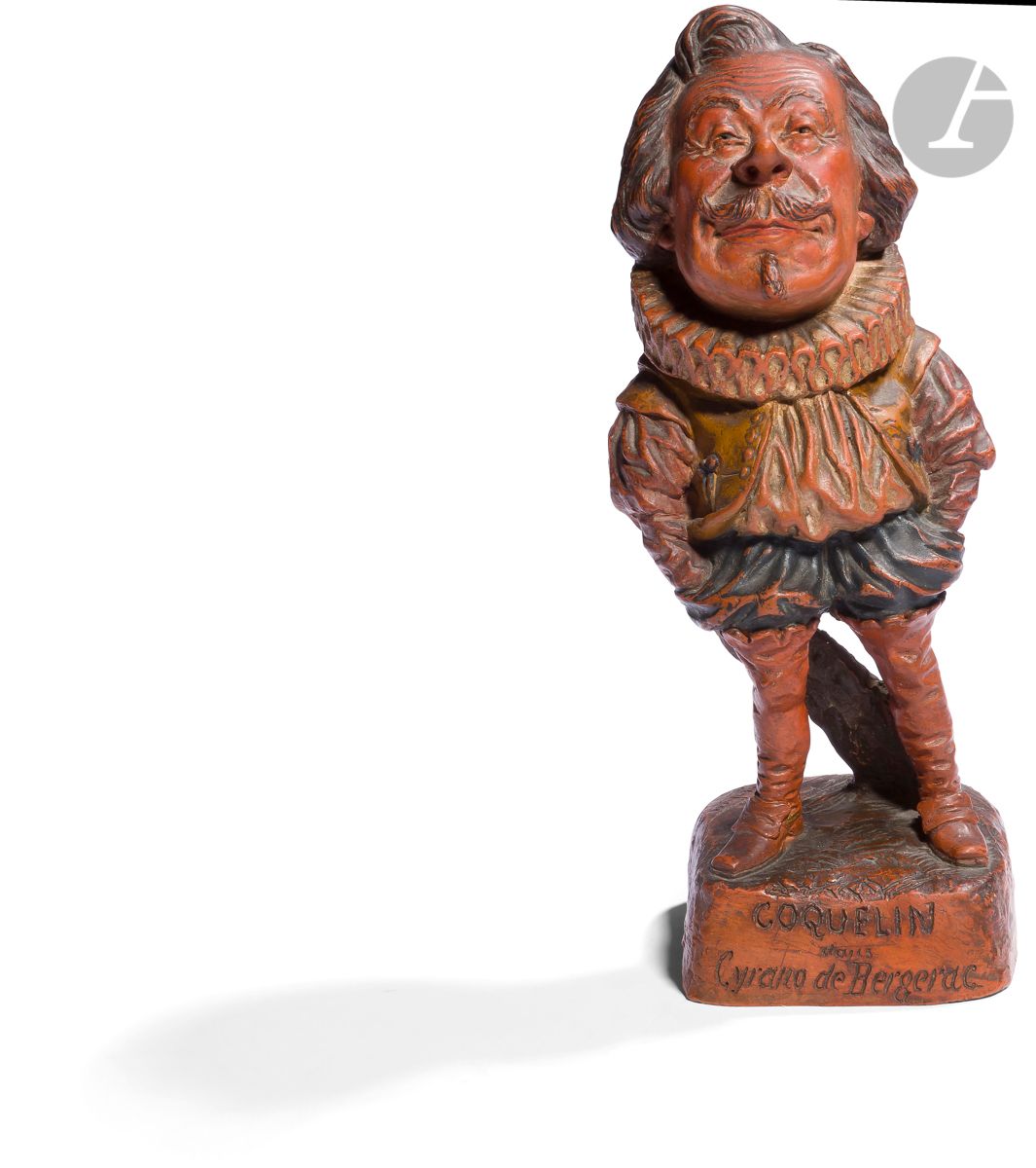 Null 查尔斯-科塔(1869-1942
)康斯坦丁-科奎林饰演西拉诺-德-贝尔热拉克
多色赤土雕塑。
底部有标题和签名高
：22

厘米类似

证明

：
&hellip;