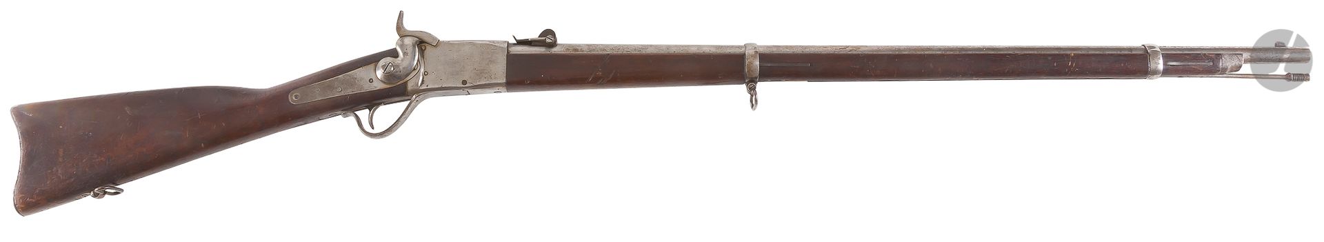 Null Fusil de infantería de un solo tiro "Peabody" calibre 45-70. 
Cañón redondo&hellip;