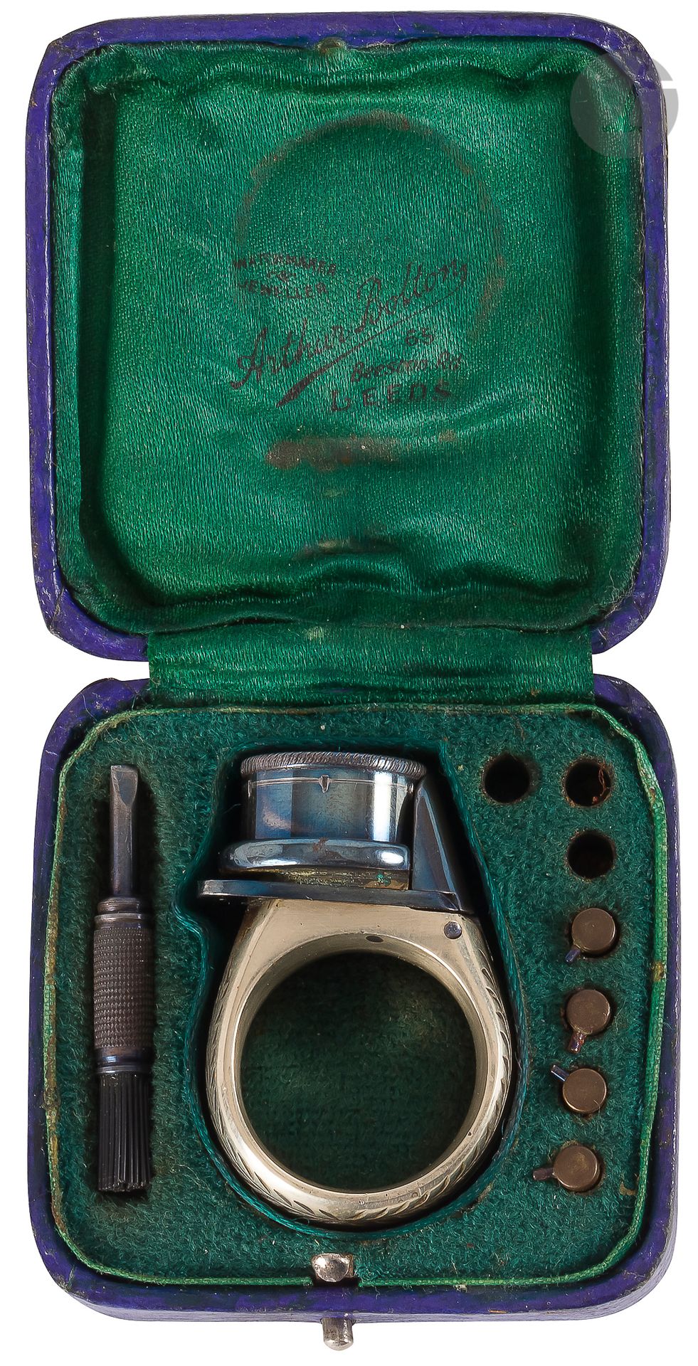 Null Ringrevolver, "der kleine Beschützer", mit Stift, 6 Schuss, Kaliber 4,5
mm &hellip;