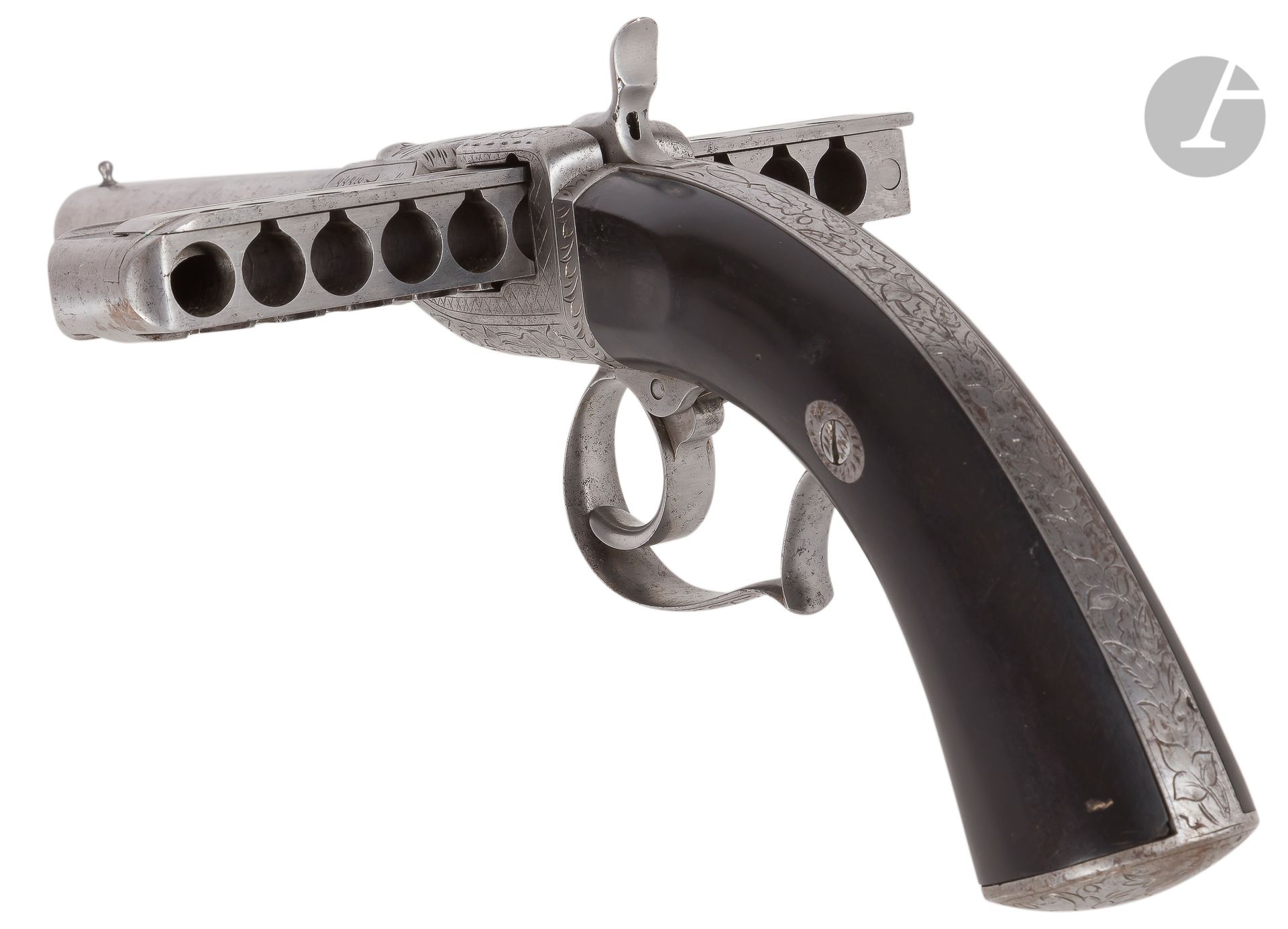 Null Pistola del sistema "Jarre" del 2º tipo llamado "Pistolet Harmonica"
, con &hellip;
