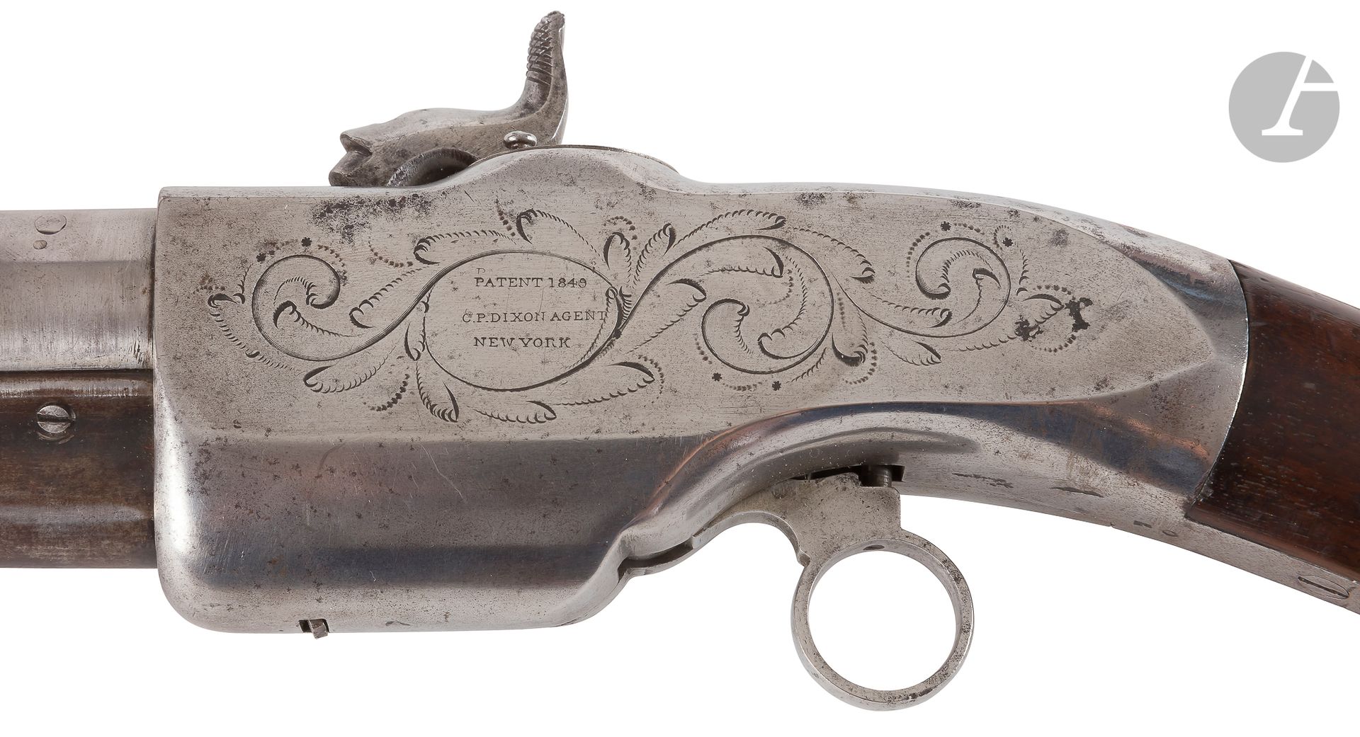 Null Smith Jennings rifle model 1849, 2nd type, calibre 54. 
Round, rifled barre&hellip;