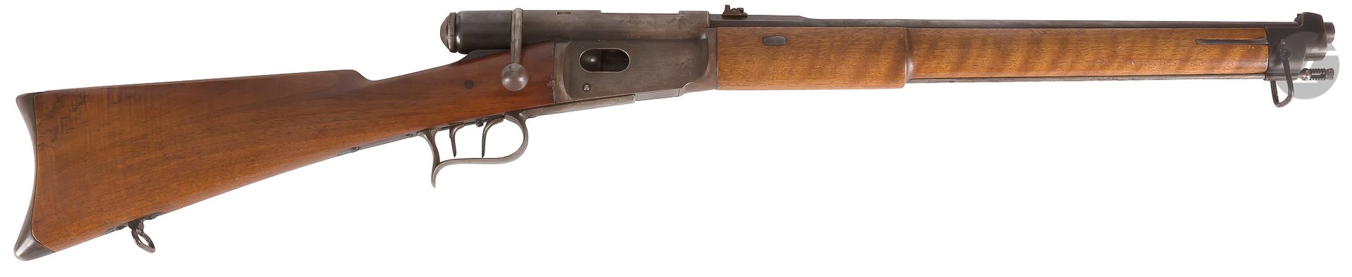 Null Mousqueton « Vetterli » type 1881, un coup, calibre 10,4 mm 
Canon rond, ra&hellip;