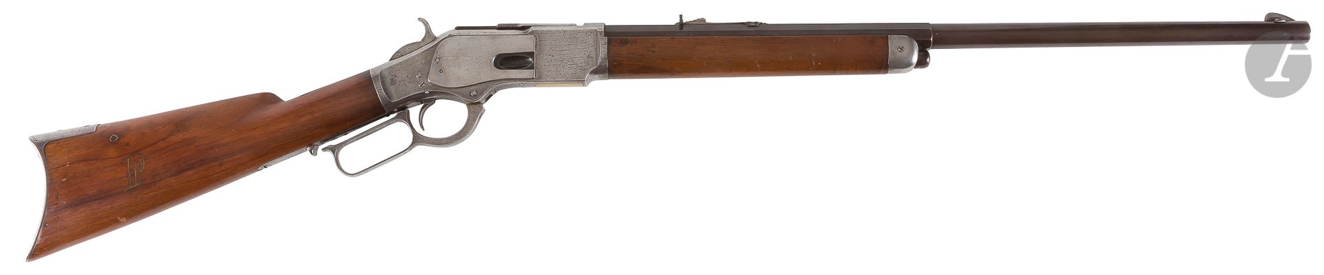 Null Sporting Rifle Winchester modèle 1873, calibre 44. 
Canon rond et à pans de&hellip;