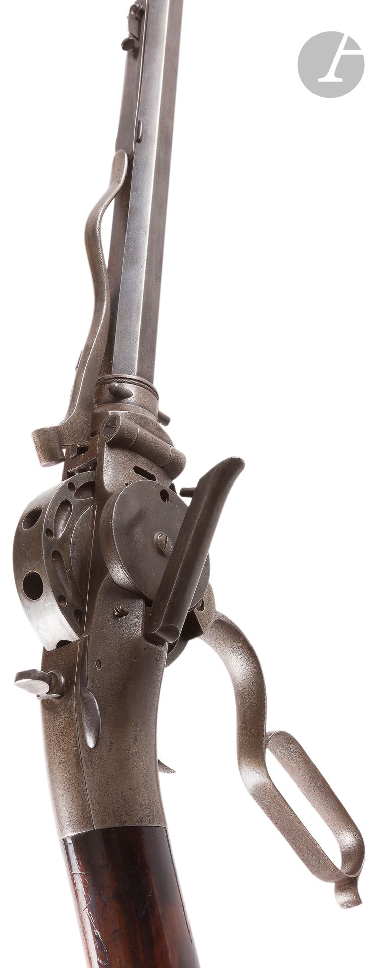 Null Turret Porter" model 1851 percussion revolver, 2nd model, nine shots, 41 ca&hellip;