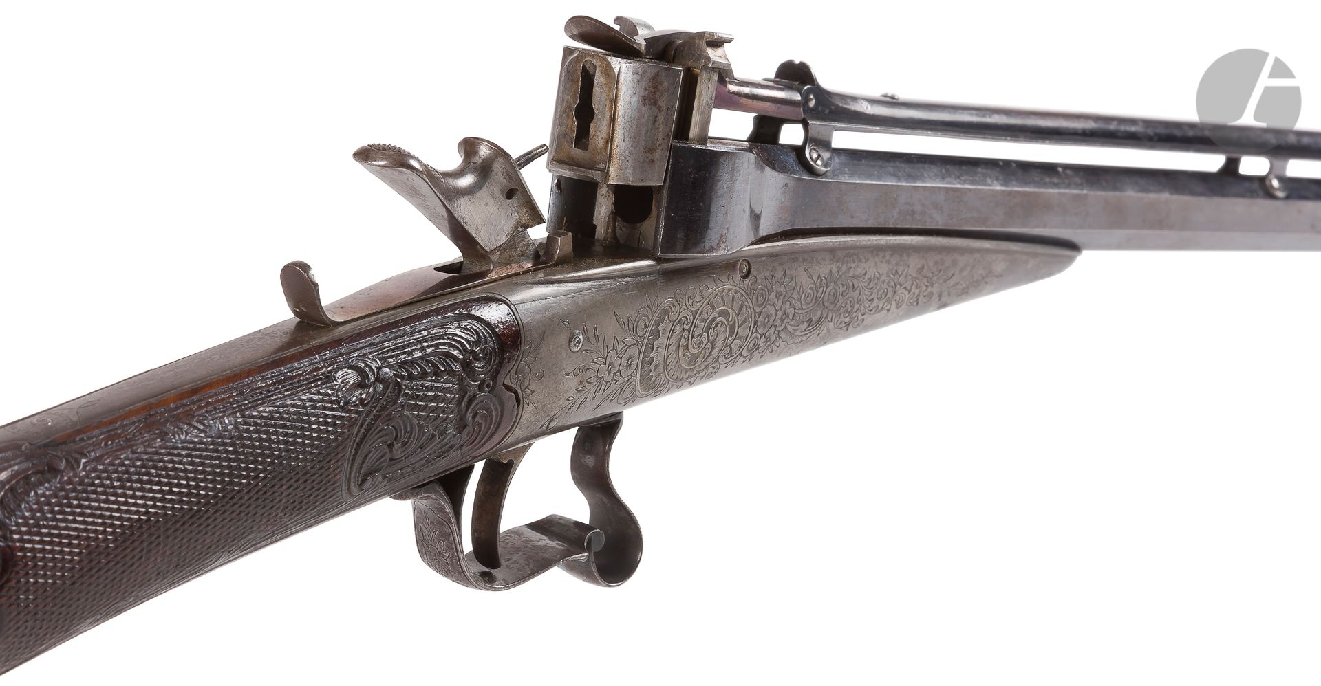 Null Rare gravity repeating rifle, "Colette" system, single action
, 10 mm calib&hellip;