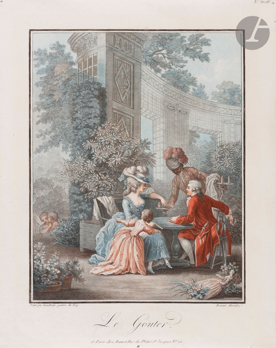 Null Louis-Marin Bonnet (1736 oder 1743-1793
)Le Déjeuné; Le Gouter; Le Sou
per;&hellip;