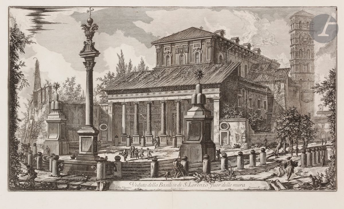 Null Giambattista Piranesi (1720-1778) 
Veduta della Basilica di S. Lorenzo fuor&hellip;