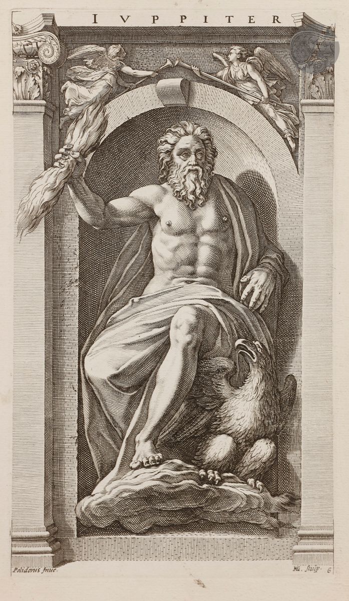 Null Hendrick Goltzius (1558-1617
)Eight ancient gods 1592. Burin after Polydore&hellip;