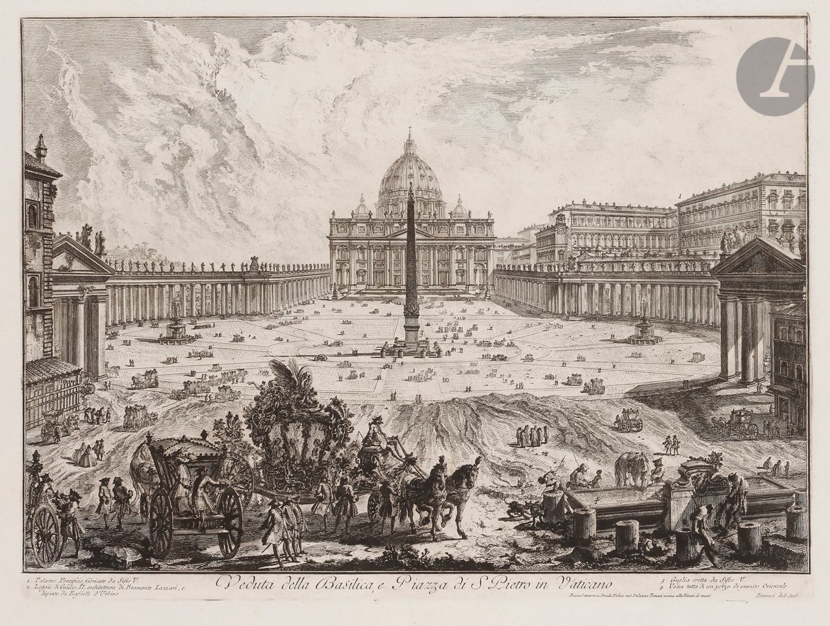 Null Giambattista Piranesi (1720-1778)
Veduta della Basilica, e Piazza di S. Pie&hellip;