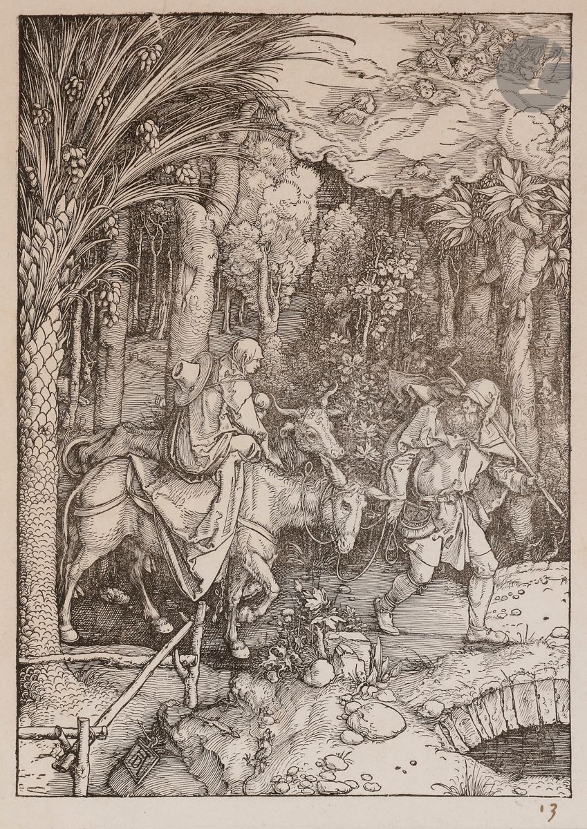 Null Albrecht Dürer (1471-1528) 
La fuga in Egitto. (Pl. Della Vita della Vergin&hellip;