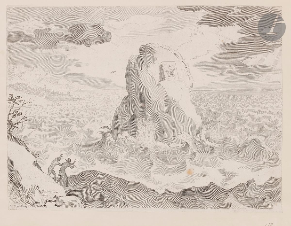 Null Claude Mellan (1598-1688) 
Allegorie gegen die pelagianische Häresie und Wa&hellip;