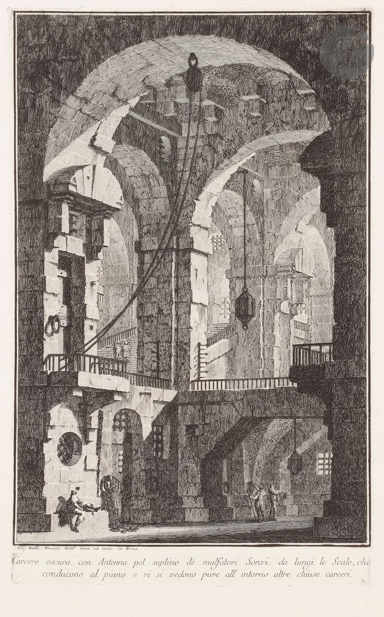 Null Giambattista Piranesi (1720-1778) 
Carcere oscura con Antena pel suplizio d&hellip;