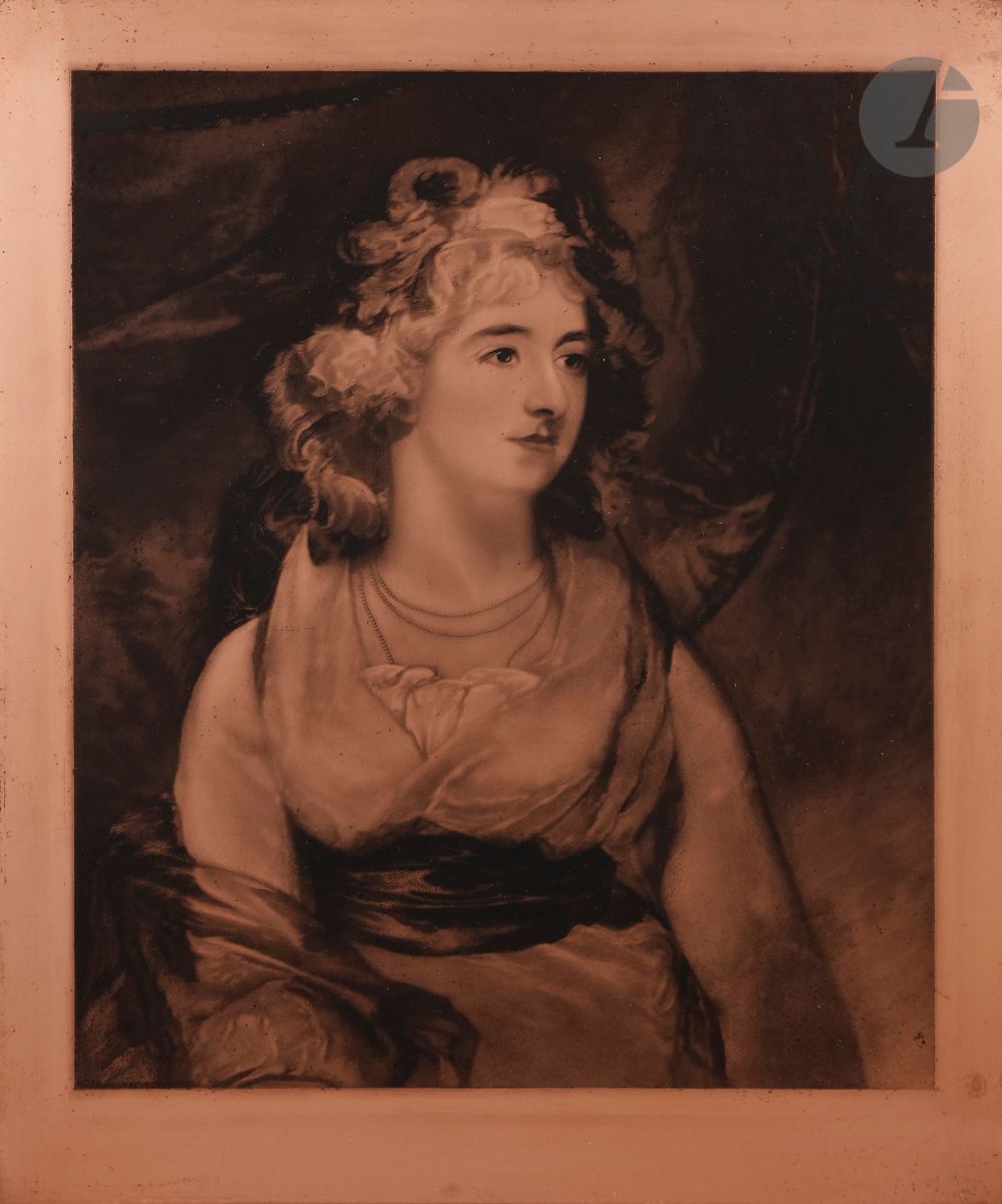 Null AnonymousElegant woman
in mid-body.根据约翰-霍普纳（英国，1758-1810）的画作以黑色方式刻制的铜版画。330&hellip;