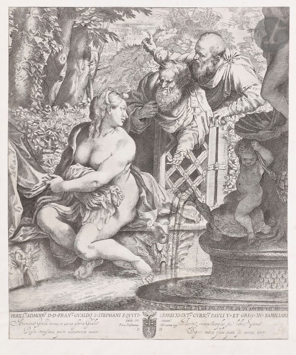 Null Annibale Carracci (1560-1609) 
Suzanne et les vieillards. 1621. Eau-forte. &hellip;