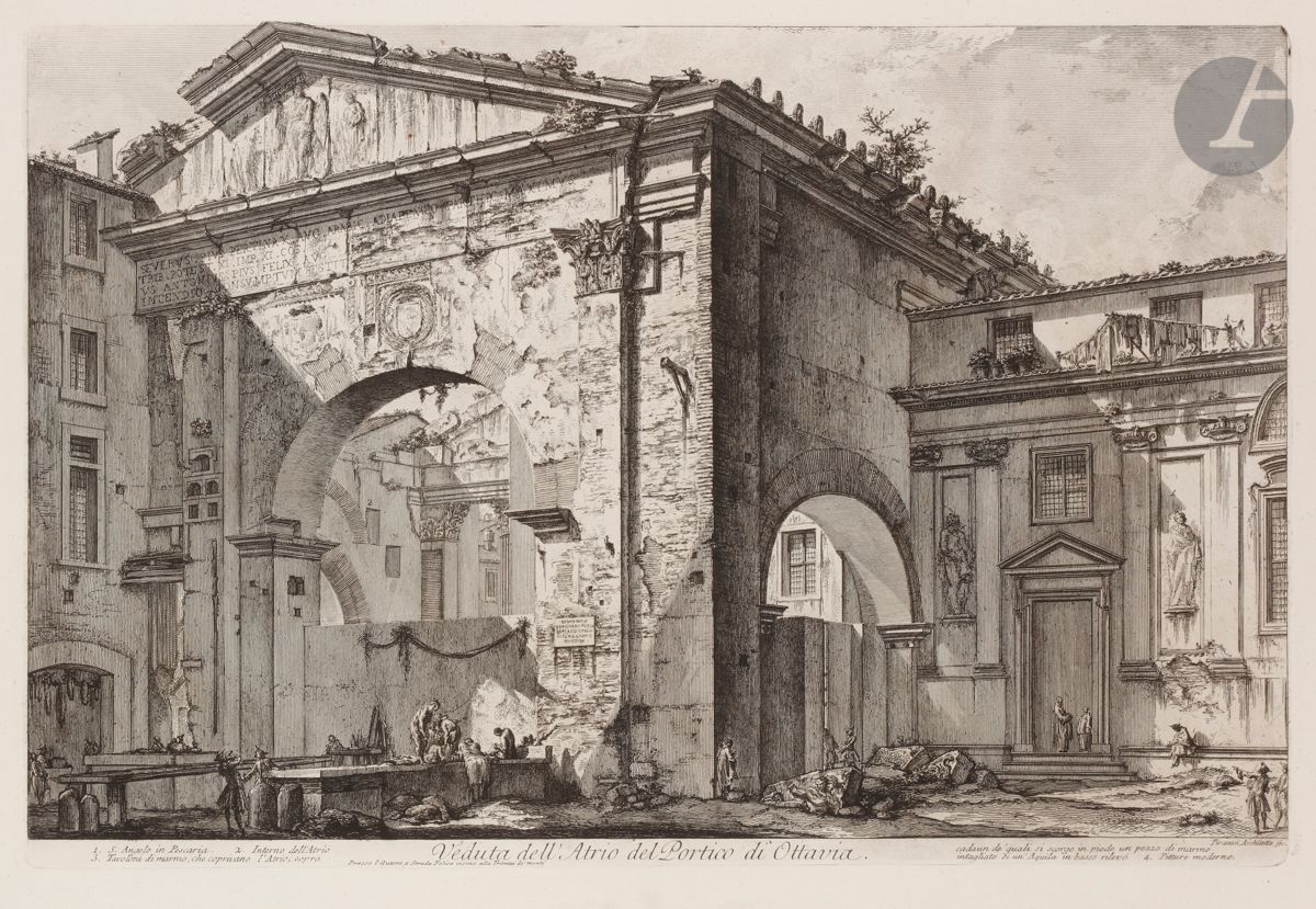 Null Giambattista Piranesi (1720-1778) 
Veduta dell' Atrio del Portico di Ottavi&hellip;