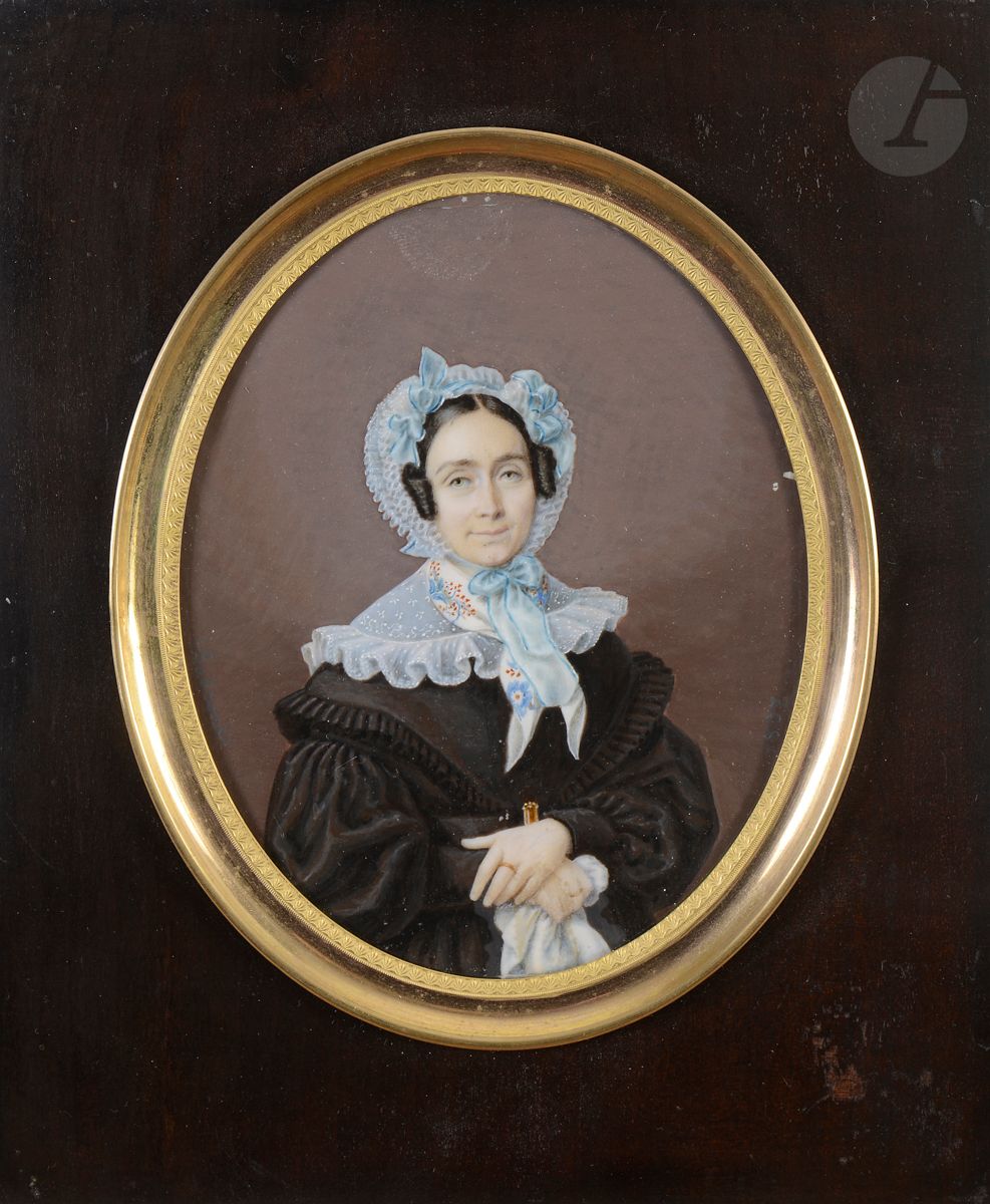 Null Adolphe de LABROUE (Metz, 1791 - Metz 1863)
Portrait de femme à mi-corps en&hellip;