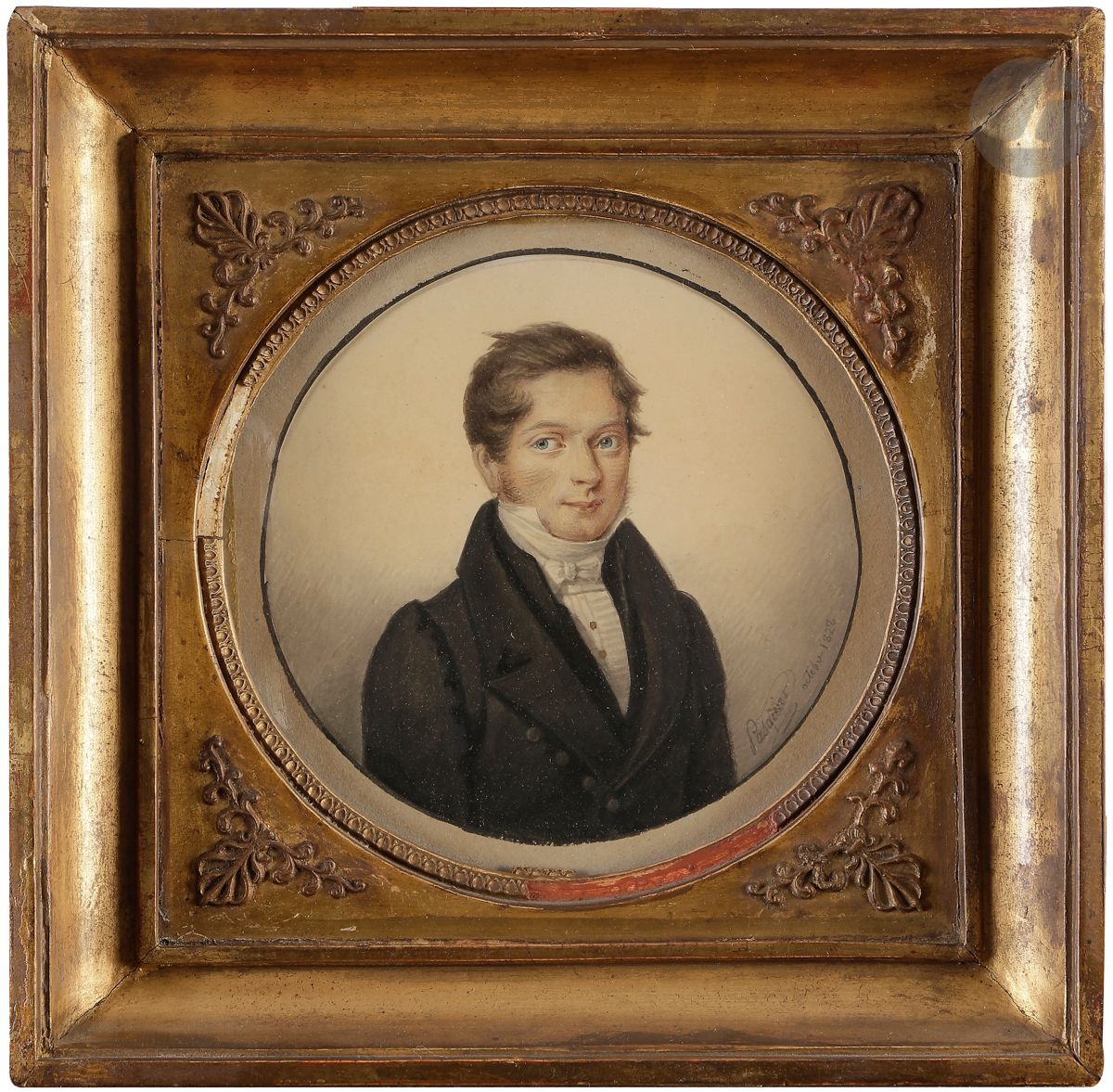 Null PASQUIER (actif au XIXe siècle)
Portrait d’homme en buste
Aquarelle sur tra&hellip;