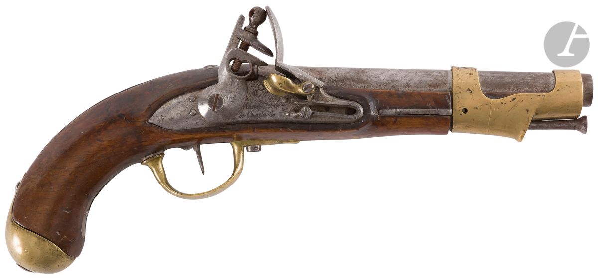 Null 
Pistolet d’arçon à silex modèle 1763-1766.



Canon rond à pans au tonnerr&hellip;