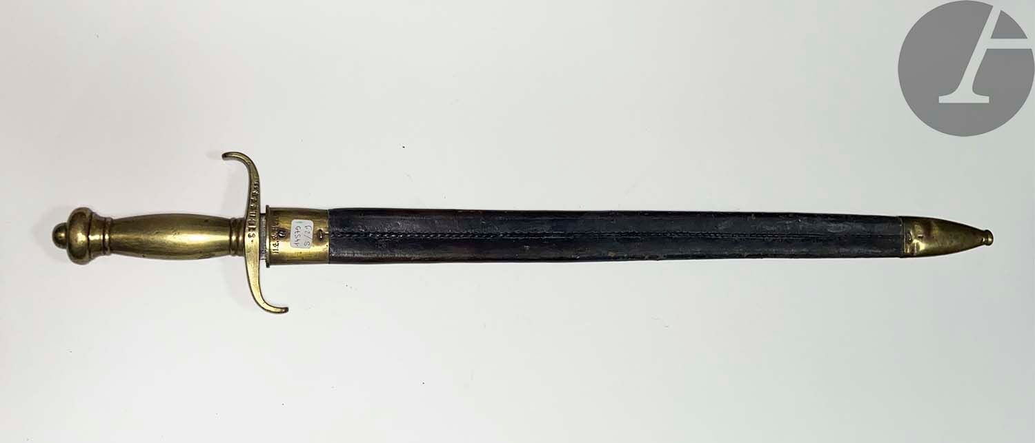 Null Glaive Faschinenmesser，
1849
型
青铜
框架
，普通手柄，"S "巡航日期为 "60"，并印有 "11.4.4.H.55 &hellip;