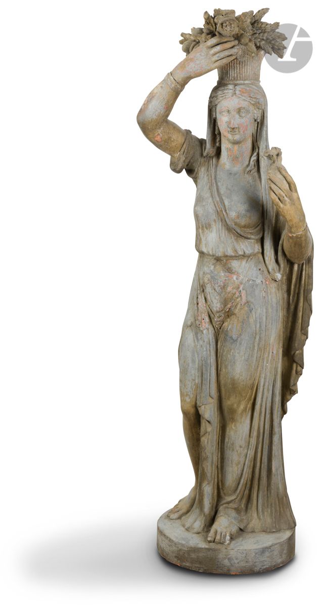 Null Scuola francese circa 1900FloraStatua

in terracotta patinataH
: 157 cmInci&hellip;