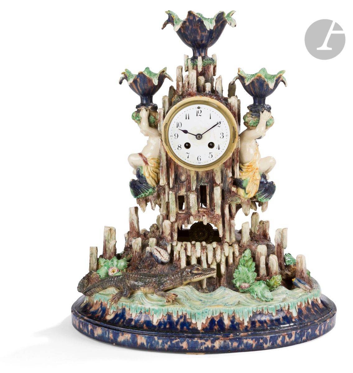 Null Parigi, attribuito a Thomas SERGENTGrande
orologio in terracotta smaltata n&hellip;
