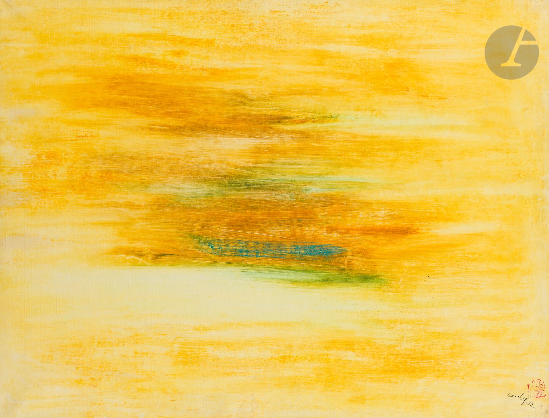 Null René LAUBIÈS (1924-2006
)Nel deserto di luce, 1972Olio
su tela.
Firmato e d&hellip;