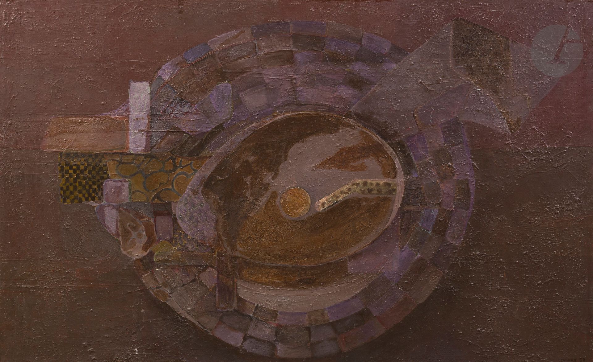 Null 雅克-莫诺里 (1924-2018
)10号作品，1958年
布面
油画。

右下方有签名。
在画框背面有签名、日期和标题。