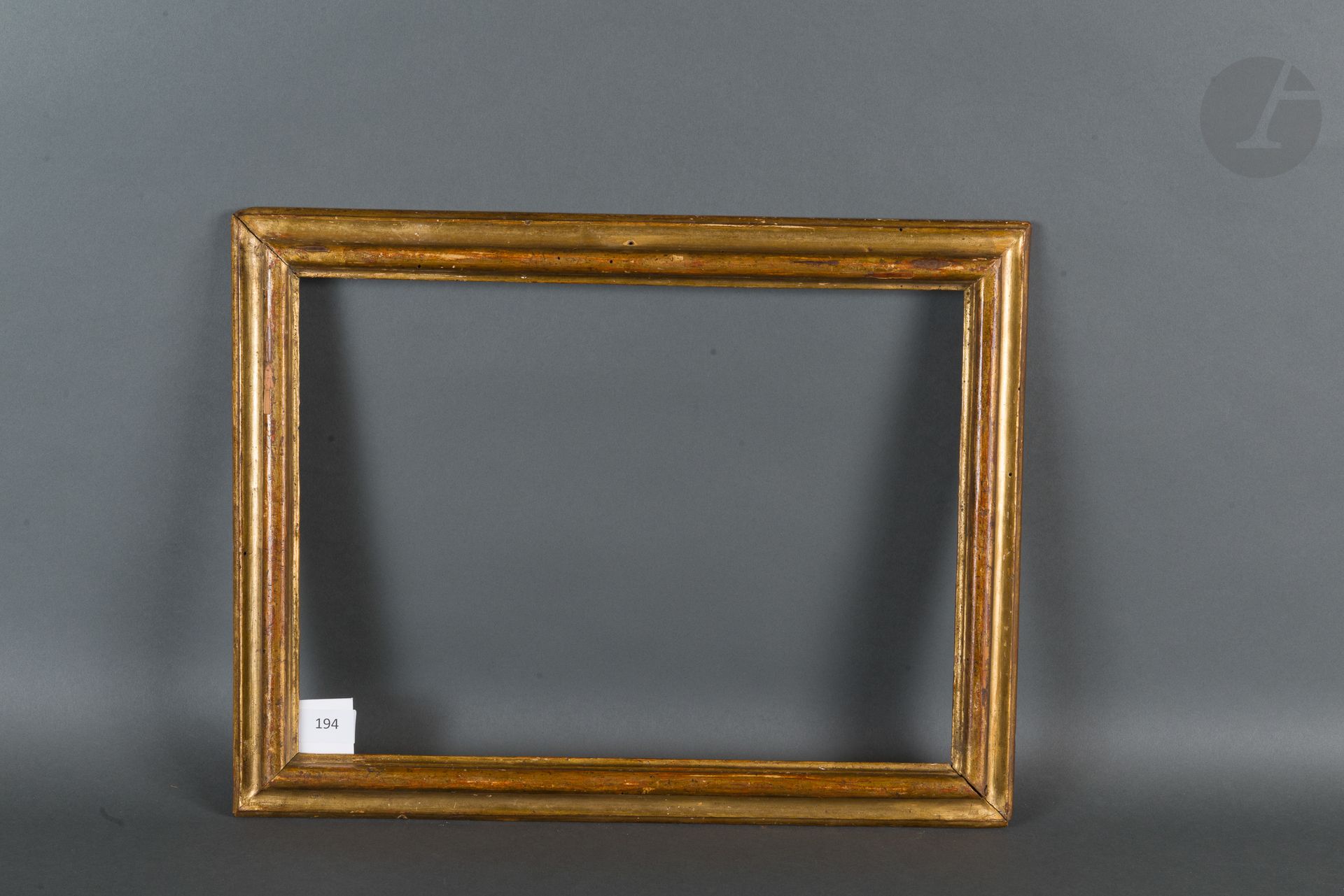 Null Frame with reversed profile in molded and gilded wood. Italy XVIIth century&hellip;