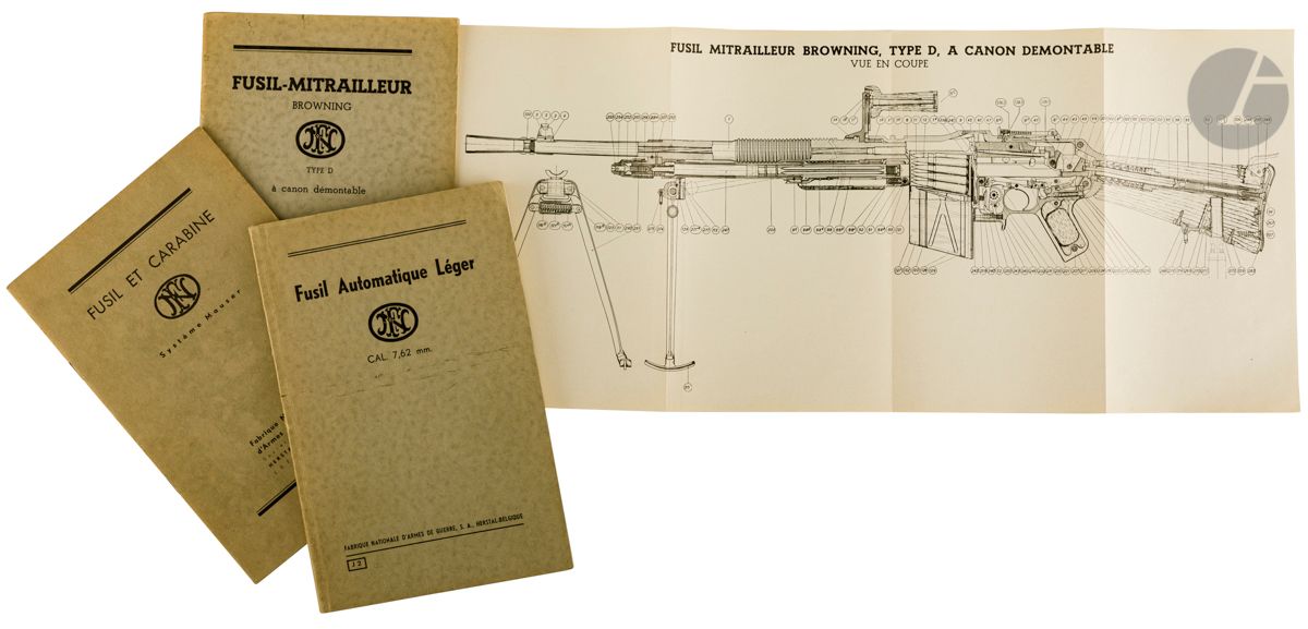 Null Trois manuels de la FN Herstal : 


- Fusil mitrailleur BROWNING Type D. 

&hellip;