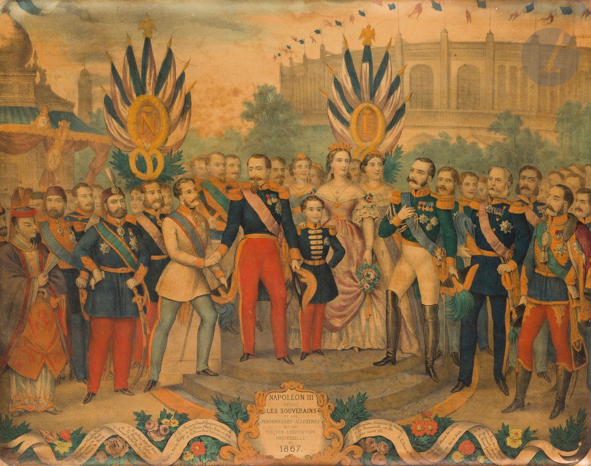 Null 
L’Empereur Napoléon III recevant les souverains étrangers à l’exposition d&hellip;
