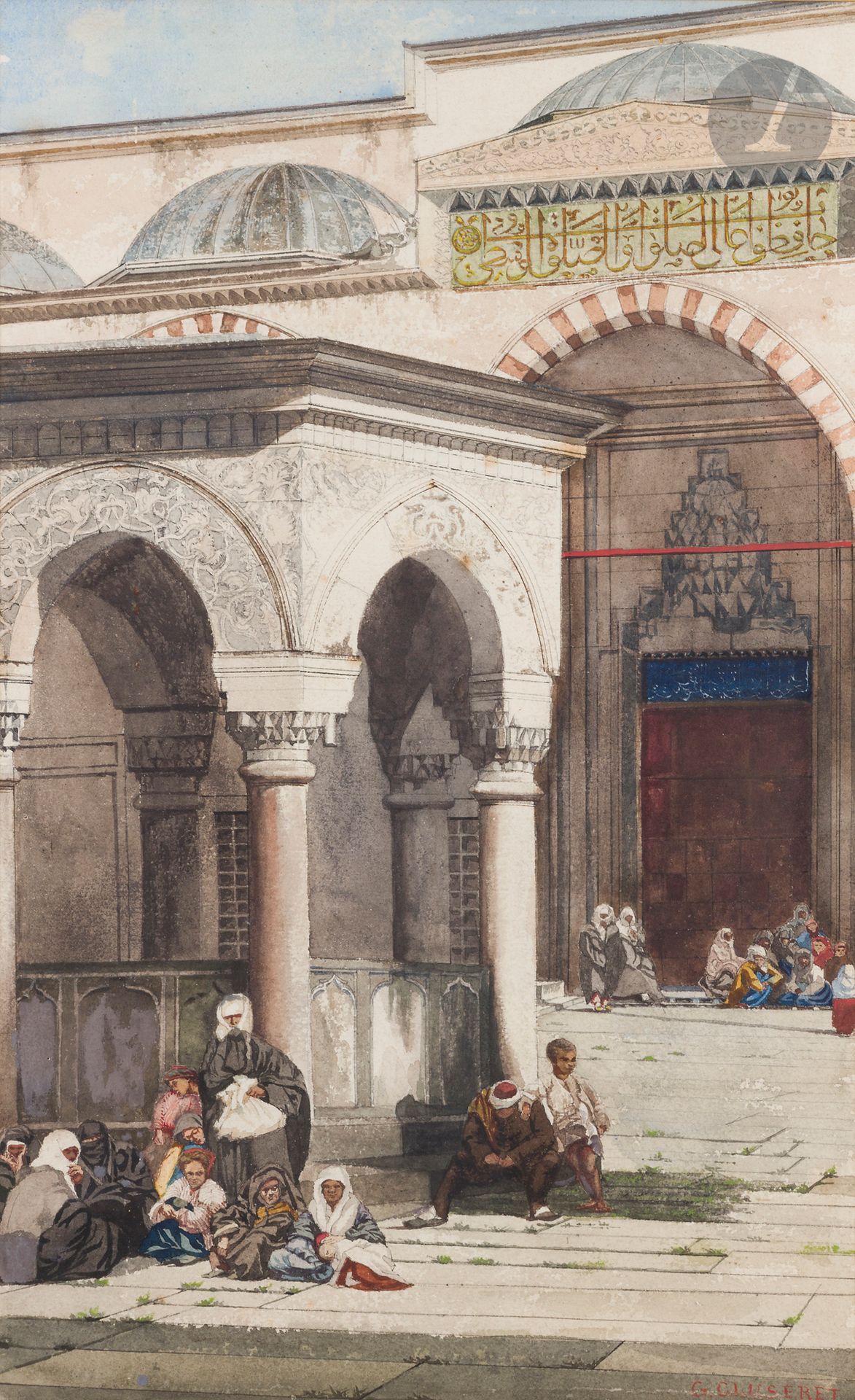 Null Gustave CLUSERET (1823-1900)
Vue de la mosquée Süleymaniye à Istanbul
Aquar&hellip;