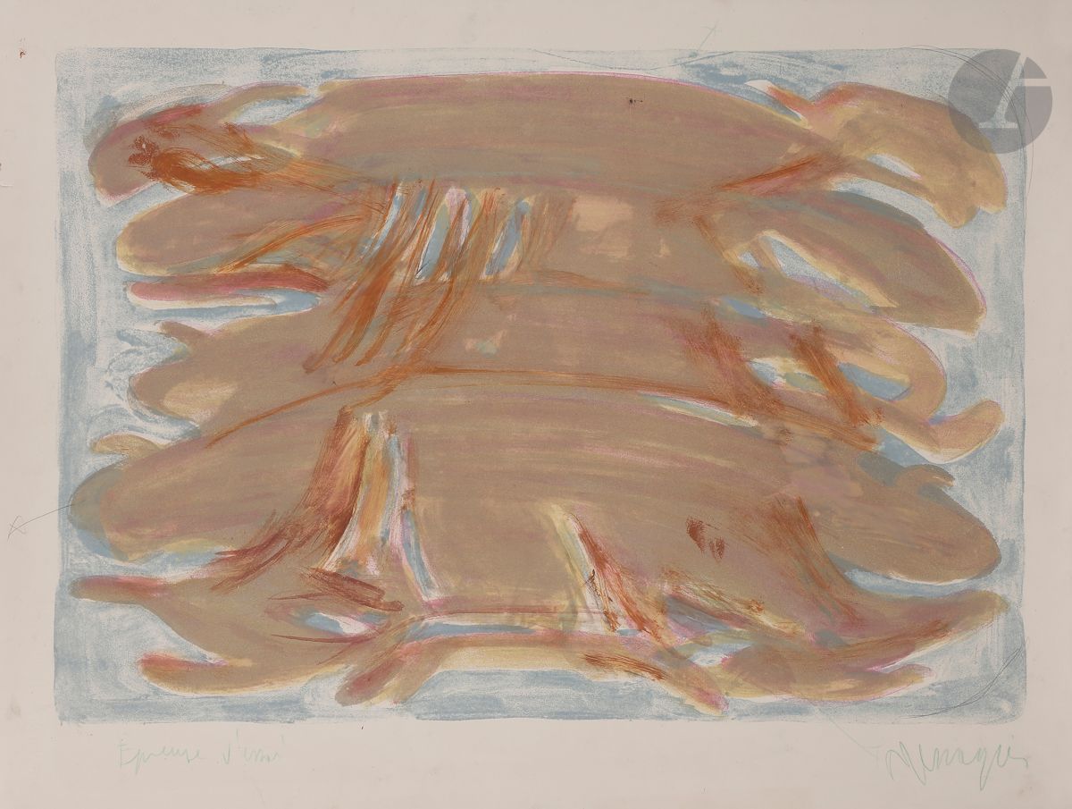 Null Jean Messagier (1920-1999)
Sans titre. 1959. 
Lithographie. 49,5 x 65,5 cm.&hellip;