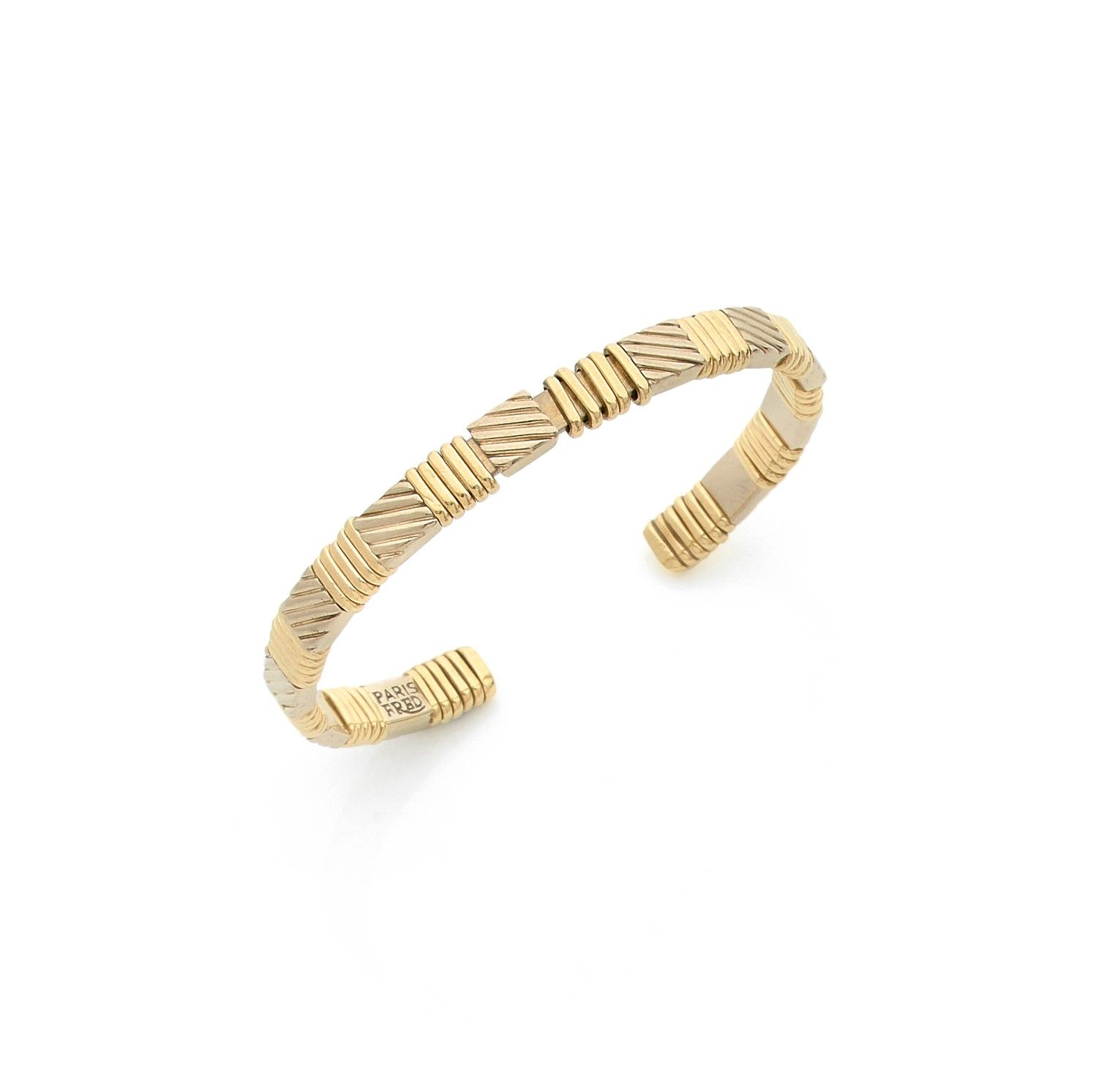 Null FREDBracciale
in oro 18 carati (750) con motivi e anelli rettangolari gadro&hellip;
