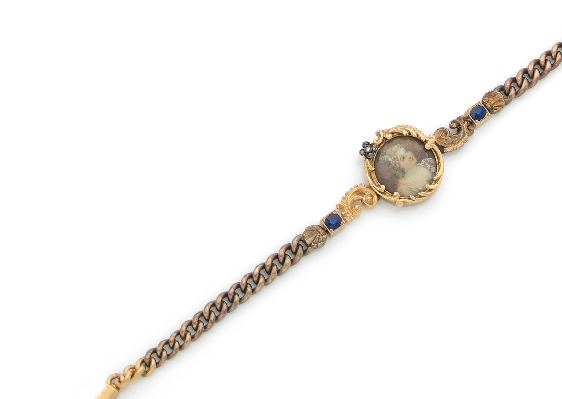 Null 
Armband aus Silber und 14 Karat Gold (585), verziert mit einer polychromen&hellip;