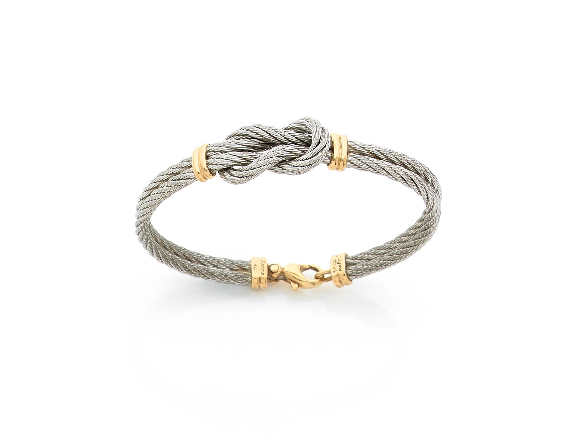 Null FREDBracelet
Force 10 in twisted steel strings forming a Heracles knot, cla&hellip;