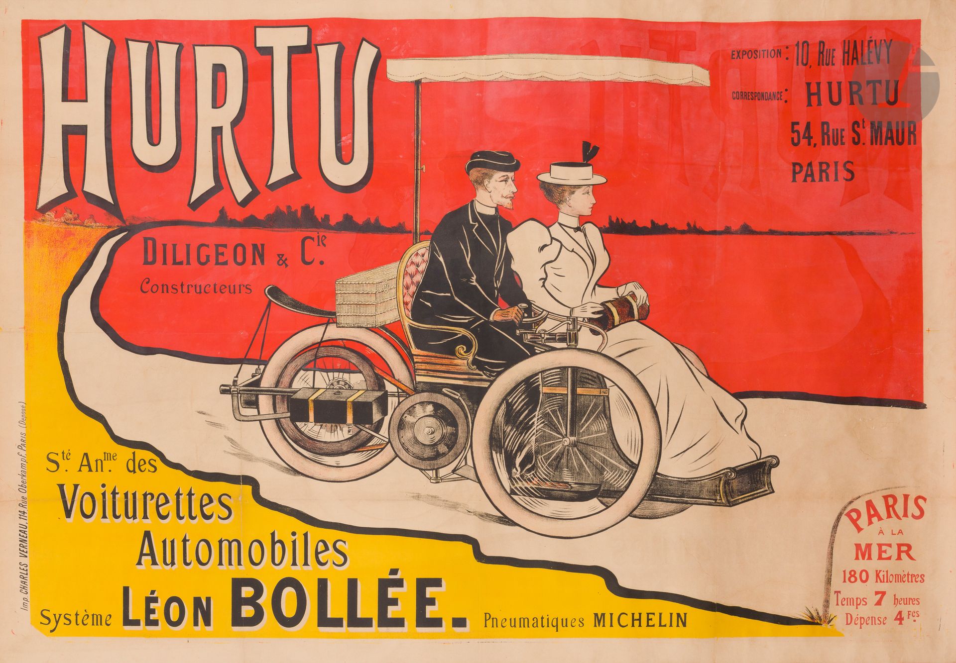 Null Anonyme
Hurtu, Voiturettes Automobiles, Système Léon Bollé et pneumatique M&hellip;