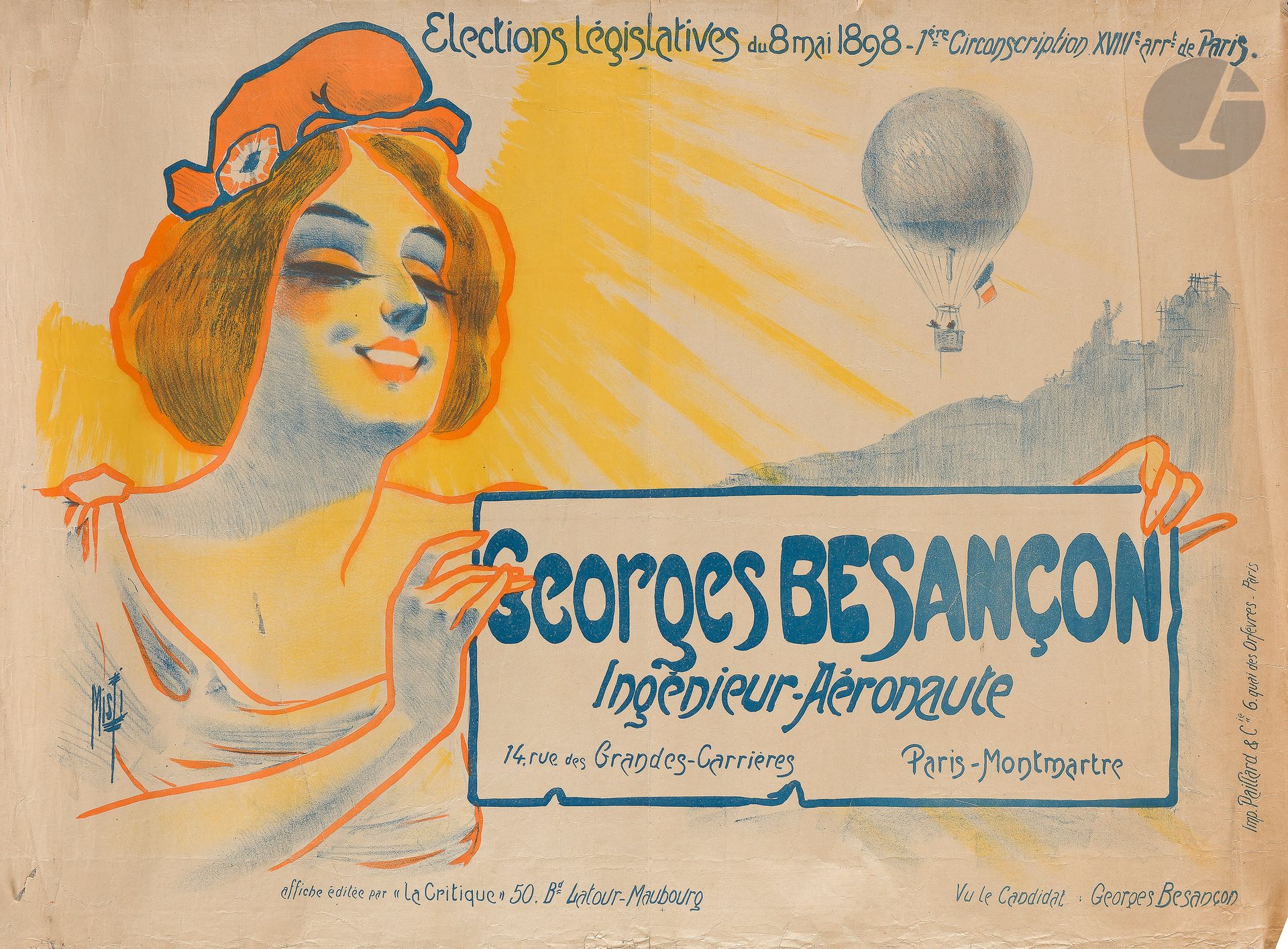 Null Ferdinand Mifliez, detto MISTI (1865-1923
) Georges Besançon, ingegnere aer&hellip;