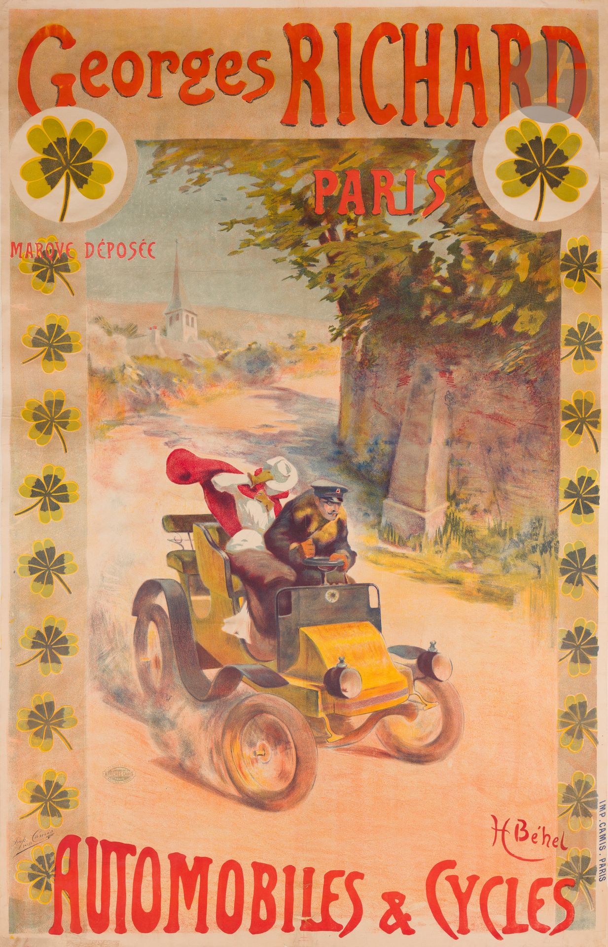 Null Henri BEHEL (1865-1929)
Georges Richard Automobiles et Cycles à Paris
Chrom&hellip;