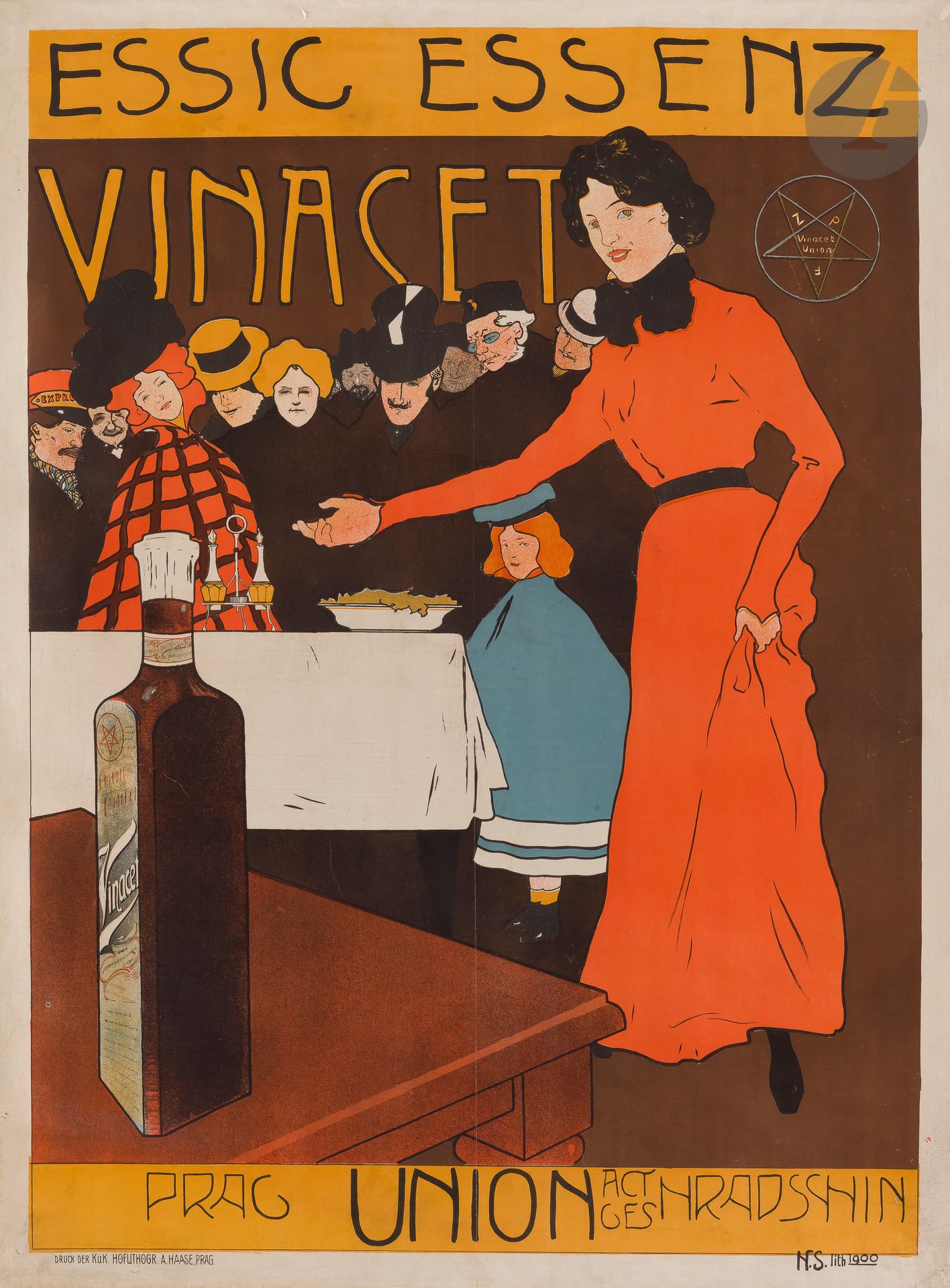 Null Hugo STEINER-PRAG (1880-1945
)Essic Essenz Vinacet, 1900铬版画


。



用布包着。
由A&hellip;