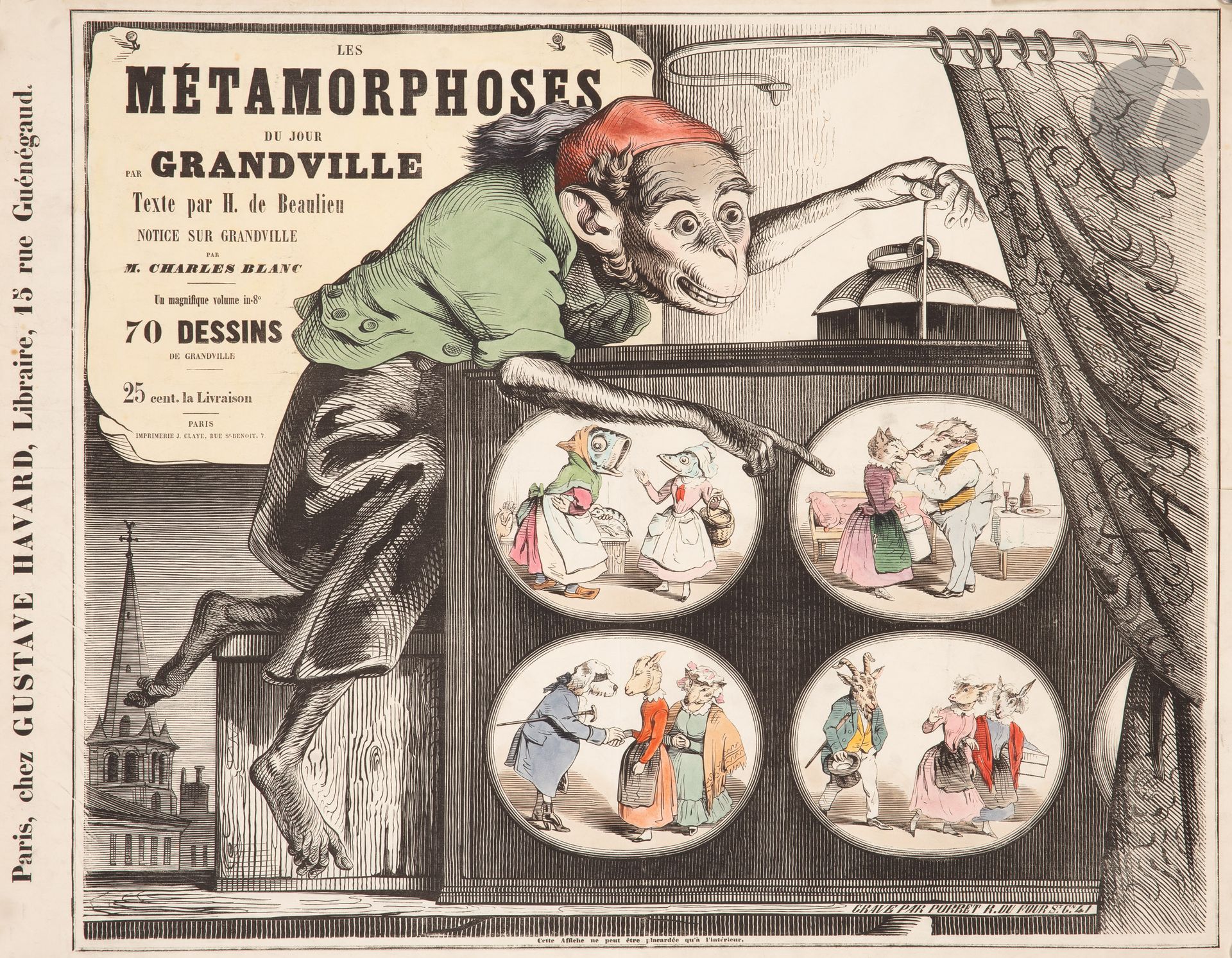 Null Jean Ignace Isidore GÉRARD, genannt GRANDVILLE (1803-1847
)Les Métamorphose&hellip;